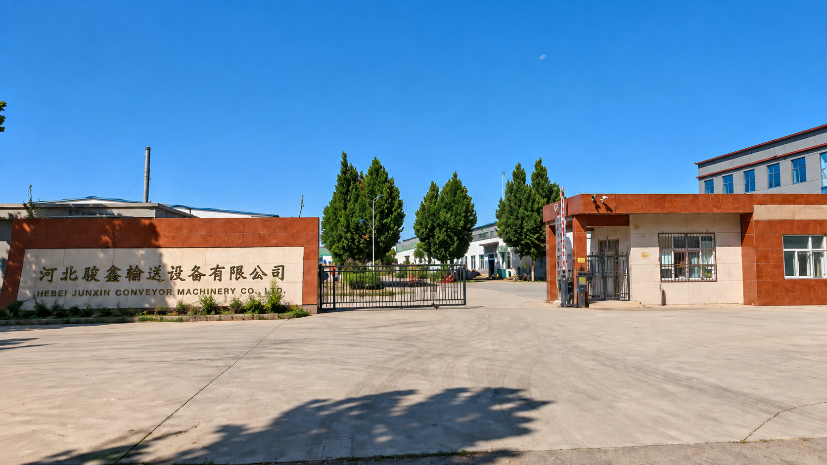 Junxin factory entrance and manufacturing site in Hengshui, Hebei